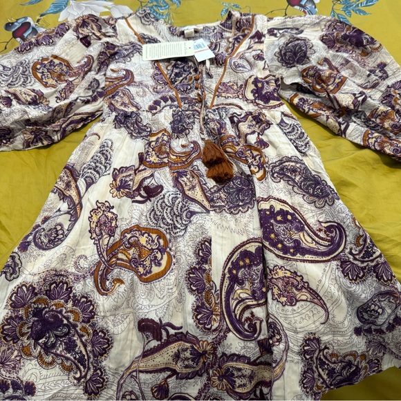 NWT Band of the Free Lyonette Paisley Dress Sz S NWT - Picture 8 of 8